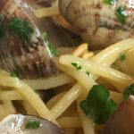 Spaghetti con gamberi | Oresteria Ristorante di pesce a Ponza